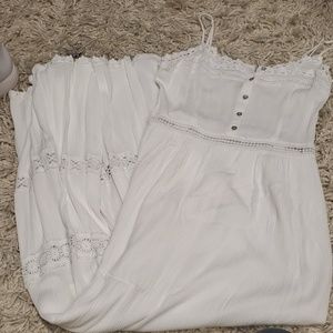White maxi dress